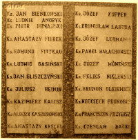 KRĘCKI Anastasius - Commemorative plaque, grave no 3, Piaśnica, source: biblioteka.wejherowo.pl, own collection; CLICK TO ZOOM AND DISPLAY INFO