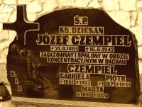 CZEMPIEL Joseph Matthew - Cenotaph, parish cemetery, Piekary Śląskie, source: slideplayer.pl, own collection; CLICK TO ZOOM AND DISPLAY INFO