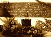 RAPACZ Michael Francis - Tomb, Marian Sanctuary, Płoki, source: www.it-jura.pl, own collection; CLICK TO ZOOM AND DISPLAY INFO