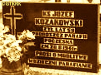 KOZAKOWSKI Joseph - Tombstone, cemetery, Poczesna, source: korwinow.com, own collection; CLICK TO ZOOM AND DISPLAY INFO