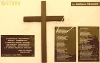 AKSMAN Julius Felician - Commemorative plaque, St Catherine the Virgin and Martyr parish church, Poddębice, source: lodz-andrzejow.pl, own collection; CLICK TO ZOOM AND DISPLAY INFO