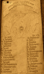 PODEMSKI Stanislav - Commemorative plaque, church, Połajewo, source: www.wtg-gniazdo.org, own collection; CLICK TO ZOOM AND DISPLAY INFO