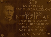 NIEDZIELAK Lucian - Commemorative plaque, Polskowola, source: www.pch24.pl, own collection; CLICK TO ZOOM AND DISPLAY INFO
