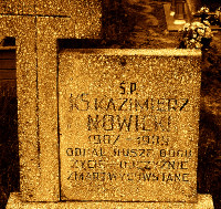 NOWICKI Casimir - Tomb, parish cemetery, Popowo-Ignacewo, source: gimmieleszyn.superszkolna.pl, own collection; CLICK TO ZOOM AND DISPLAY INFO