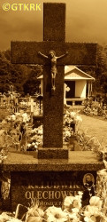 OLECHOWSKI Louis - Tomb, parish cemetery, Potok Górny, source: commons.wikimedia.org, own collection; CLICK TO ZOOM AND DISPLAY INFO