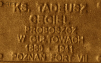 CEGIEL Thaddeus - Commemorative plaque, Underground Resistance State monument, Poznań, source: own collection; CLICK TO ZOOM AND DISPLAY INFO