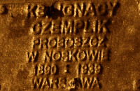 CZEMPLIK Ignatius - Commemorative plaque, Underground Resistance State monument, Poznań, source: own collection; CLICK TO ZOOM AND DISPLAY INFO