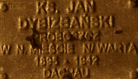 DYBIZBAŃSKI John Lamberto - Commemorative plaque, Underground Resistance State monument, Poznań, source: own collection; CLICK TO ZOOM AND DISPLAY INFO