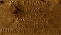 FIUTAK Louis - Commemorative plaque, Underground Resistance State monument, Poznań, source: own collection; CLICK TO ZOOM AND DISPLAY INFO