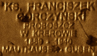 GÓRCZYŃSKI Francis - Commemorative plaque, Underground Resistance State monument, Poznań, source: own collection; CLICK TO ZOOM AND DISPLAY INFO