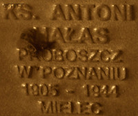 HAŁAS Anthony - Commemorative plaque, Underground Resistance State monument, Poznań, source: own collection; CLICK TO ZOOM AND DISPLAY INFO