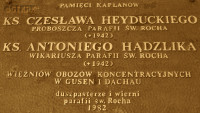 HEYDUCKI Ceslav - Commemorative plaque, St Rock parish church, Kębłowo, source: www.wtg-gniazdo.org, own collection; CLICK TO ZOOM AND DISPLAY INFO