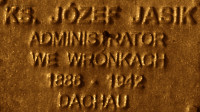 JASIK Joseph - Commemorative plaque, Underground Resistance State monument, Poznań, source: own collection; CLICK TO ZOOM AND DISPLAY INFO