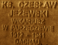 JEŻEWSKI Czesław - Pamiątkowa tabliczka, pomnik Państwa Podziemnego, Poznań, źródło: zasoby własne; KLIKNIJ by POWIĘKSZYĆ i WYŚWIETLIĆ INFO