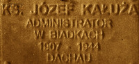 KAŁUŻA Joseph - Commemorative plaque, Underground Resistance State monument, Poznań, source: own collection; CLICK TO ZOOM AND DISPLAY INFO