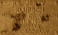 KLUPSCH George - Commemorative plaque, Underground Resistance State monument, Poznań, source: own collection; CLICK TO ZOOM AND DISPLAY INFO