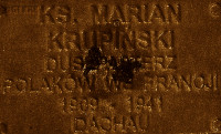 KRUPIŃSKI Marian Alexander - Commemorative plaque, Underground Resistance State monument, Poznań, source: own collection; CLICK TO ZOOM AND DISPLAY INFO