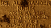 KUBIK Alexander - Commemorative plaque, Underground Resistance State monument, Poznań, source: own collection; CLICK TO ZOOM AND DISPLAY INFO