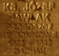 PAWLAK Joseph - Commemorative plaque, Underground Resistance State monument, Poznań, source: own collection; CLICK TO ZOOM AND DISPLAY INFO