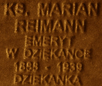 REIMANN Marian - Commemorative plaque, Underground Resistance State monument, Poznań, source: own collection; CLICK TO ZOOM AND DISPLAY INFO