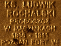 ROCHALSKI Louis - Commemorative plaque, Underground Resistance State monument, Poznań, source: own collection; CLICK TO ZOOM AND DISPLAY INFO