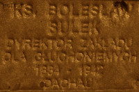 SULEK Boleslav - Commemorative plaque, Underground Resistance State monument, Poznań, source: own collection; CLICK TO ZOOM AND DISPLAY INFO