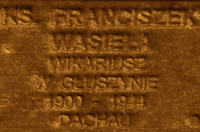 WASIELA Francis - Commemorative plaque, Underground Resistance State monument, Poznań, source: own collection; CLICK TO ZOOM AND DISPLAY INFO
