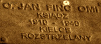 FINC John - Commemorative plaque, Underground Resistance State monument, Poznań, source: dl.dropboxusercontent.com, own collection; CLICK TO ZOOM AND DISPLAY INFO