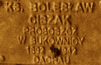 CISZAK Bolesław - Pamiątkowa tabliczka, pomnik Państwa Podziemnego, Poznań, źródło: zasoby własne; KLIKNIJ by POWIĘKSZYĆ i WYŚWIETLIĆ INFO