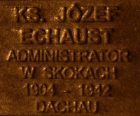 ECHAUST Joseph - Commemorative plaque, Underground Resistance State monument, Poznań, source: own collection; CLICK TO ZOOM AND DISPLAY INFO
