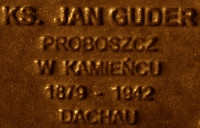 GUDER John - Commemorative plaque, Underground Resistance State monument, Poznań, source: own collection; CLICK TO ZOOM AND DISPLAY INFO
