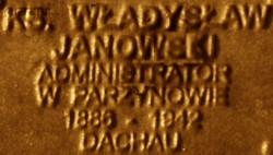 JANOWSKI Vladislav - Commemorative plaque, Underground Resistance State monument, Poznań, source: own collection; CLICK TO ZOOM AND DISPLAY INFO