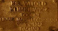 KLIMKIEWICZ Witold Marian - Commemorative plaque, Underground Resistance State monument, Poznań, source: own collection; CLICK TO ZOOM AND DISPLAY INFO