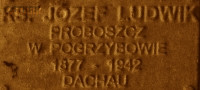 LUDWIK Joseph - Commemorative plaque, Underground Resistance State monument, Poznań, source: own collection; CLICK TO ZOOM AND DISPLAY INFO