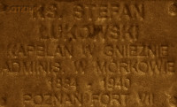 ŁUKOWSKI Steven - Commemorative plaque, Underground Resistance State monument, Poznań, source: own collection; CLICK TO ZOOM AND DISPLAY INFO