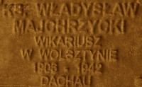 MAJCHRZYCKI Władysław - Pamiątkowa tabliczka, pomnik Państwa Podziemnego, Poznań, źródło: zasoby własne; KLIKNIJ by POWIĘKSZYĆ i WYŚWIETLIĆ INFO