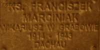 MARCINIAK Francis - Commemorative plaque, Underground Resistance State monument, Poznań, source: own collection; CLICK TO ZOOM AND DISPLAY INFO