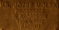 MOLSKI Joseph - Commemorative plaque, Underground Resistance State monument, Poznań, source: own collection; CLICK TO ZOOM AND DISPLAY INFO