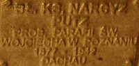 PUTZ Narcissus - Commemorative plaque, Underground Resistance State monument, Poznań, source: own collection; CLICK TO ZOOM AND DISPLAY INFO