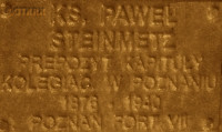 STEINMETZ Paul - Commemorative plaque, Underground Resistance State monument, Poznań, source: own collection; CLICK TO ZOOM AND DISPLAY INFO