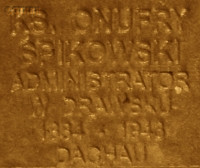 ŚPIKOWSKI Onuphrius Anthony - Commemorative plaque, Underground Resistance State monument, Poznań, source: own collection; CLICK TO ZOOM AND DISPLAY INFO