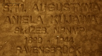 KUJAWA Angela (Sr Augustina) - Commemorative plaque, Underground Resistance State monument, Poznań, source: own collection; CLICK TO ZOOM AND DISPLAY INFO