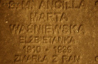 WAŚNIEWSKA Martha (Sr Ancilla) - Commemorative plaque, Underground Resistance State monument, Poznań, source: own collection; CLICK TO ZOOM AND DISPLAY INFO