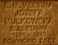 MULKOWSKA Josefa (Sr Vestina) - Commemorative plaque, Underground Resistance State monument, Poznań, source: own collection; CLICK TO ZOOM AND DISPLAY INFO