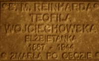 WOJCIECHOWSKA Teofila (s. Reinharda) - Pamiątkowa tabliczka, pomnik Państwa Podziemnego, Poznań, źródło: zasoby własne; KLIKNIJ by POWIĘKSZYĆ i WYŚWIETLIĆ INFO