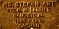 ABT Steven - Commemorative plaque, Underground Resistance State monument, Poznań, source: own collection; CLICK TO ZOOM AND DISPLAY INFO