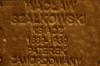 SZAŁKOWSKI Vaclav - Commemorative plaque, Underground Resistance State monument, Poznań, source: own collection; CLICK TO ZOOM AND DISPLAY INFO
