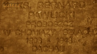 PAWLICKI Bernard - Commemorative plaque, Underground Resistance State monument, Poznań, source: own collection; CLICK TO ZOOM AND DISPLAY INFO