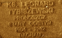 TYBISZEWSKI Leonard - Commemorative plaque, Underground Resistance State monument, Poznań, source: own collection; CLICK TO ZOOM AND DISPLAY INFO