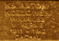 KOZŁOWSKI Anthony - Commemorative plaque, Underground Resistance State monument, Poznań, source: own collection; CLICK TO ZOOM AND DISPLAY INFO